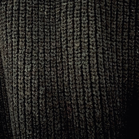 Isabel Maternity Black Ribbed Wrap front Sweater Cozy Stylish Baby Bump Sz. XL - Picture 8 of 8